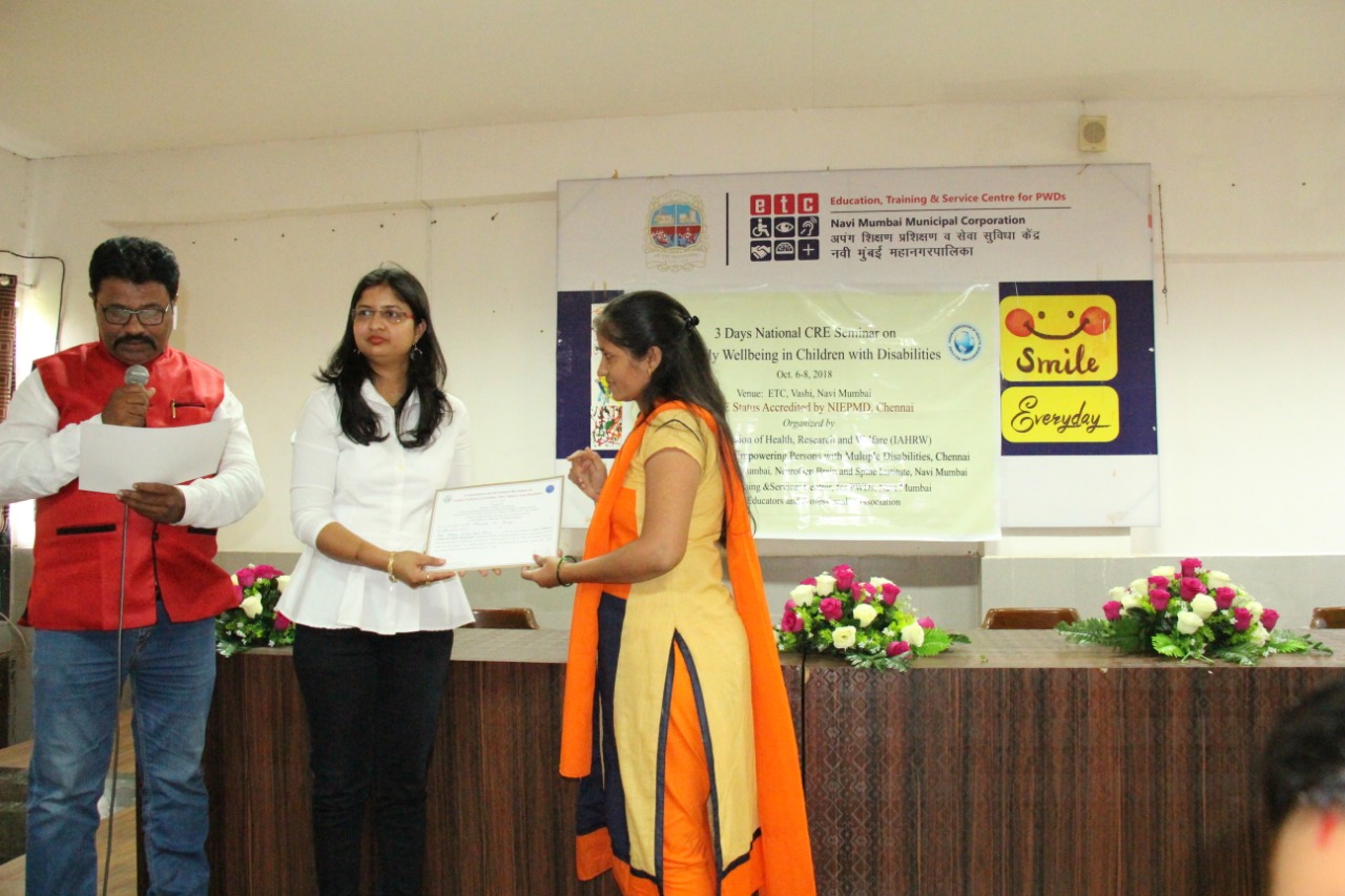 3 Days National Seminar on Family Well being in children with Disabilities