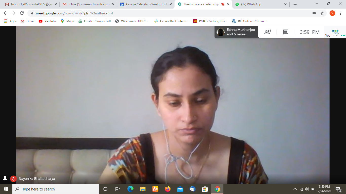 Online Internship in Forensic Psychology