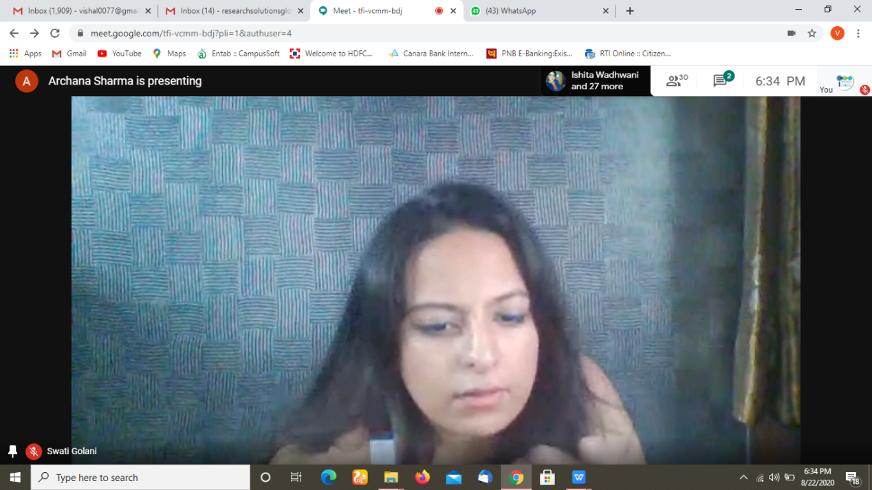 5th Online Internship- Therapeutic Techniques