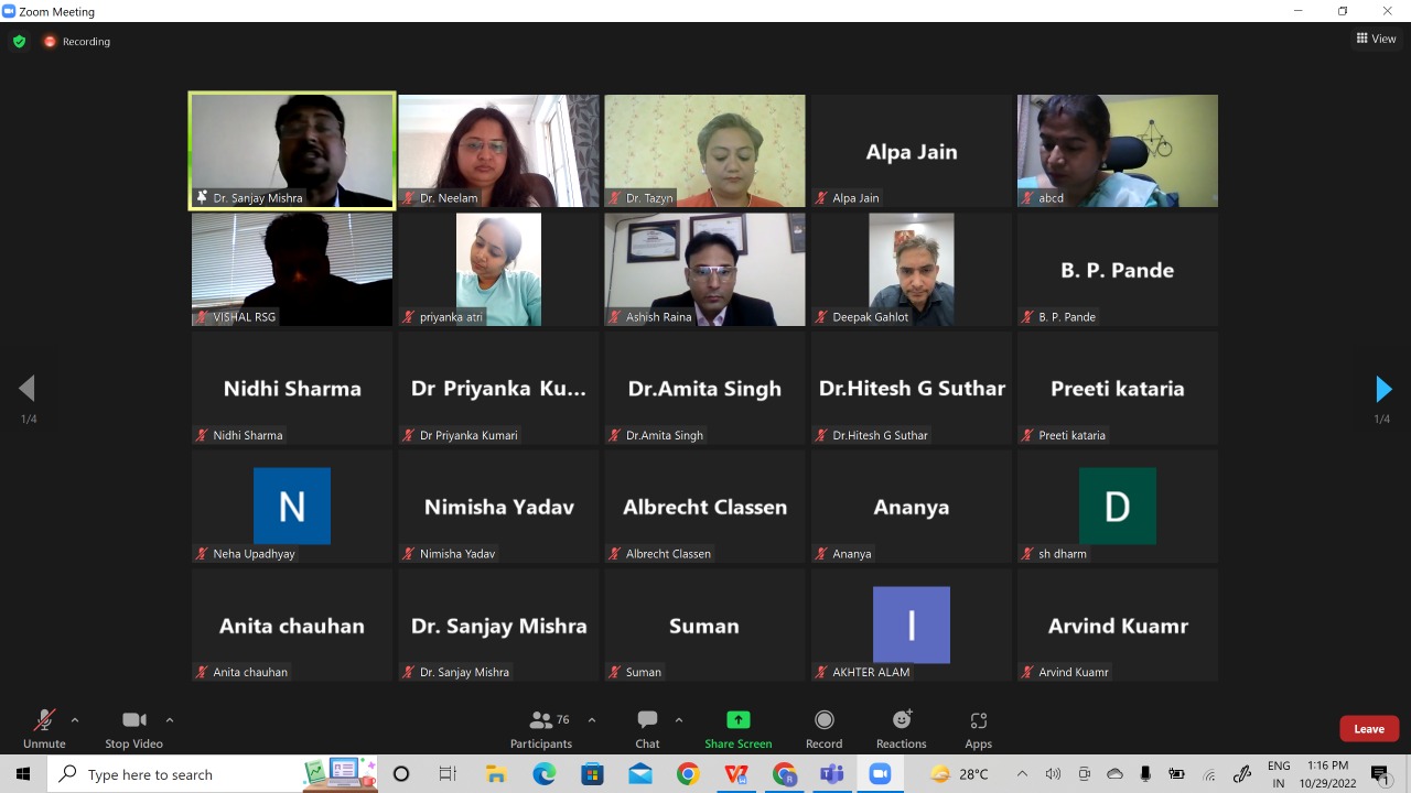 International Conference on Emerging Trends in Multidisciplinary Research” organized on 29th of Oct 2022