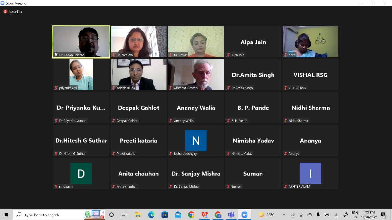 International Conference on Emerging Trends in Multidisciplinary Research” organized on 29th of Oct 2022